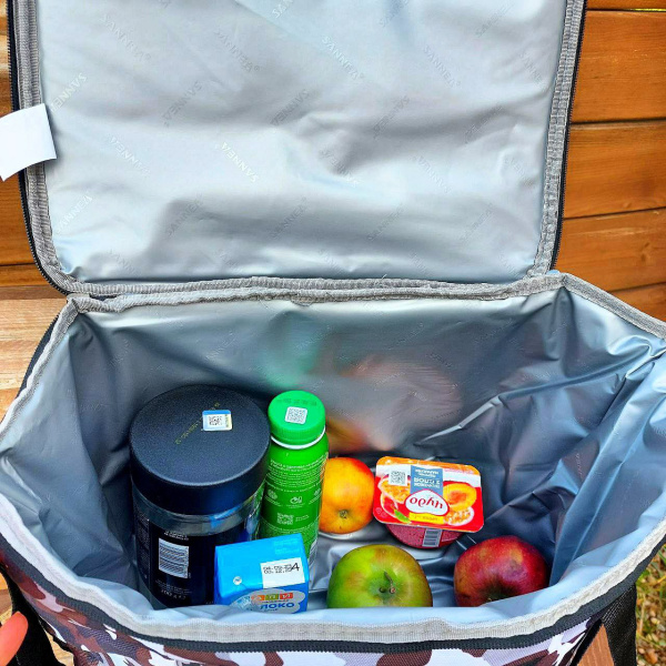 Термосумка Sanne 20 л. / Сумка - холодильник 32х22х27 см. с наплечным ремнем и боковым карманом